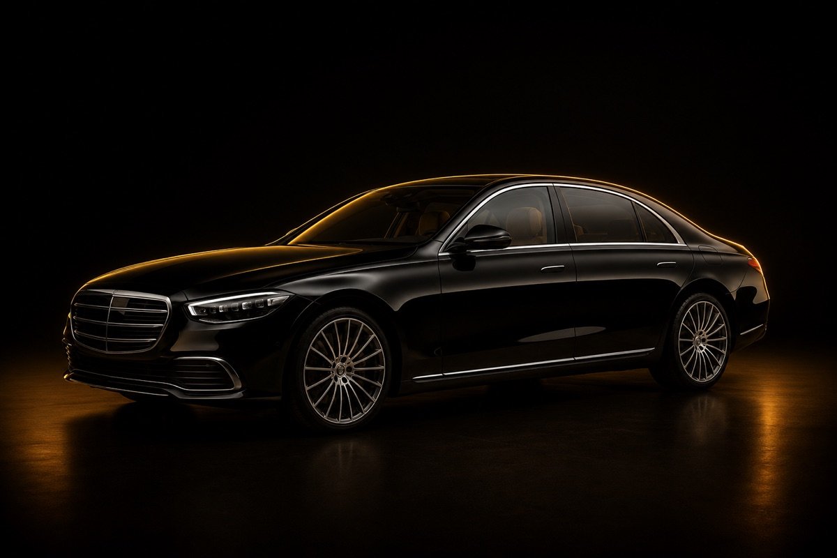 Berlina di lusso nera